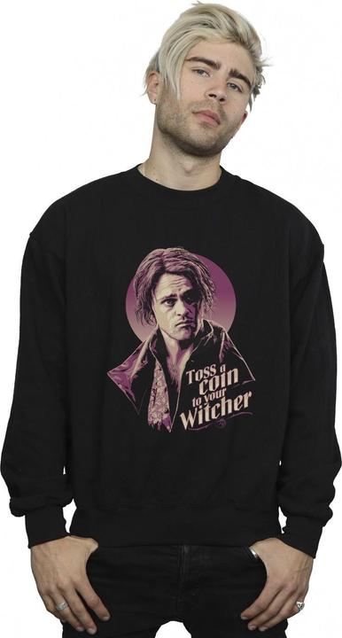 Actual product image Netflix Mens The Witcher Bard Toss A Coin Sweatshirt (L)