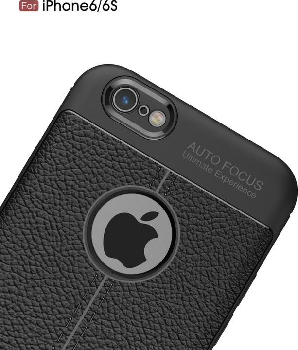 Actual product image Screenguard Apple iPhone 6/6S Case Leather Design TPU Cover (Apple iPhone 6)