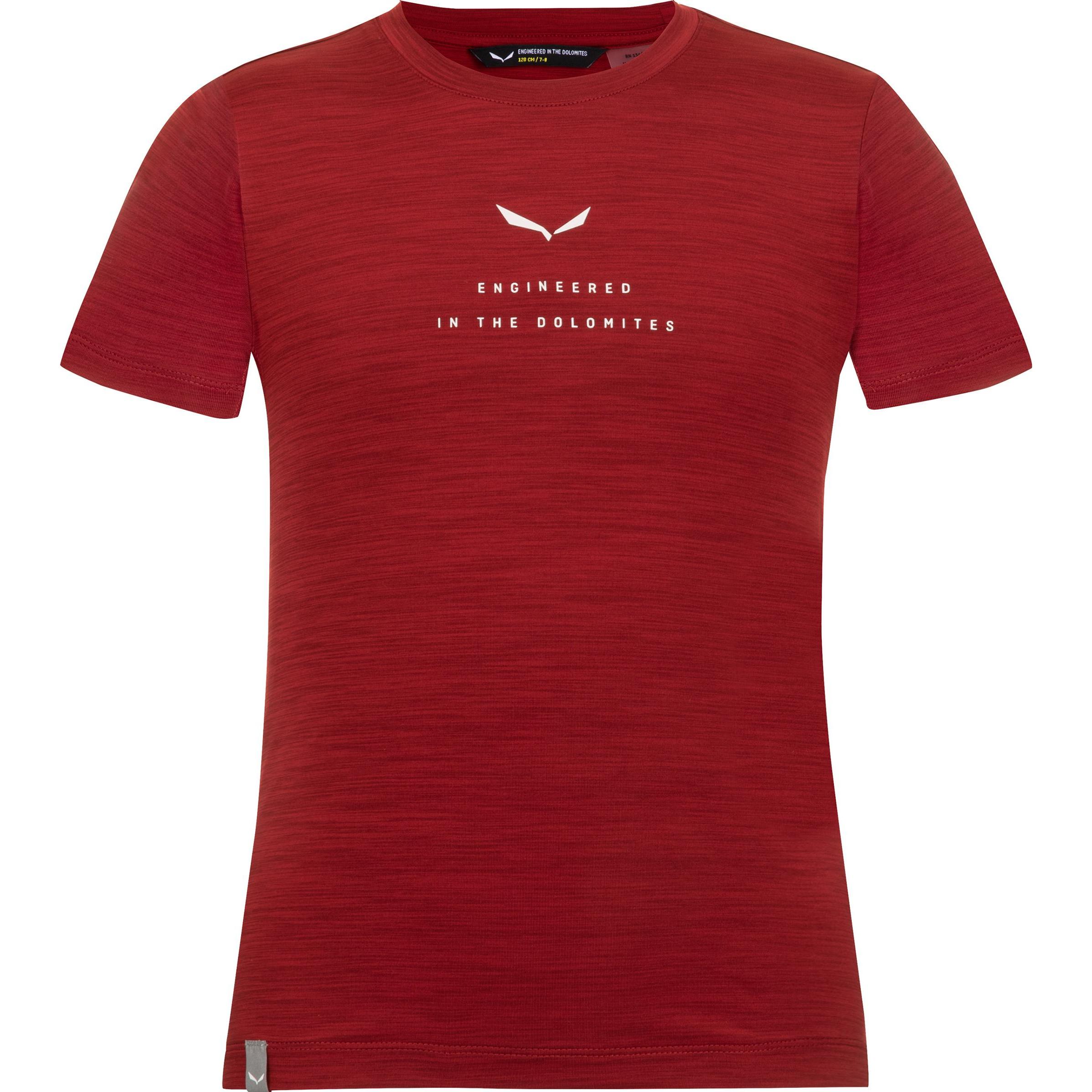 Salewa, Damen, Funktionsshirt, Eagle Dry Kurzarm T-Shirt Kinder (152), Rot, 152