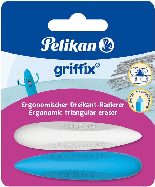 Pelikan Gum 2ST Griffix blauw/wit