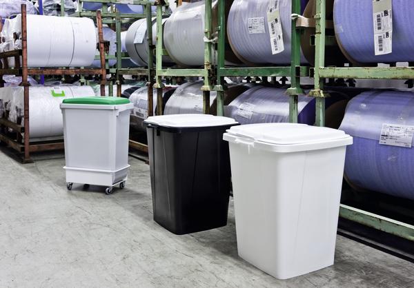 Actual product image Durable DURABIN 90 waste bin, square, gray (90 l)