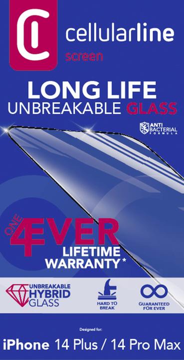 Actual product image Cellularline Long Life - iPhone 14 Plus / 14 Pro Max (1 pcs., Apple iPhone 14 Plus, Apple iPhone 14 Pro Max)