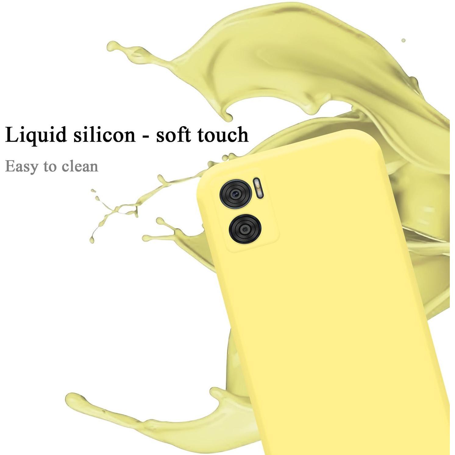 Thumbnail - Cadorabo TPU Hülle für Motorola MOTO E22 / E22i Liquid (Motorola Moto E22, Motorola Moto E22i), Smartphone Hülle, Gelb