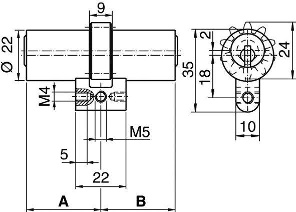 Actual product image Kaba Double cylinder 8 Type 1515 H (Locking cylinder)