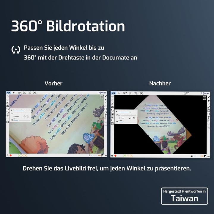 Image du produit Inswan INS-2 Dokumentenkamera mit Autofokus (4K)