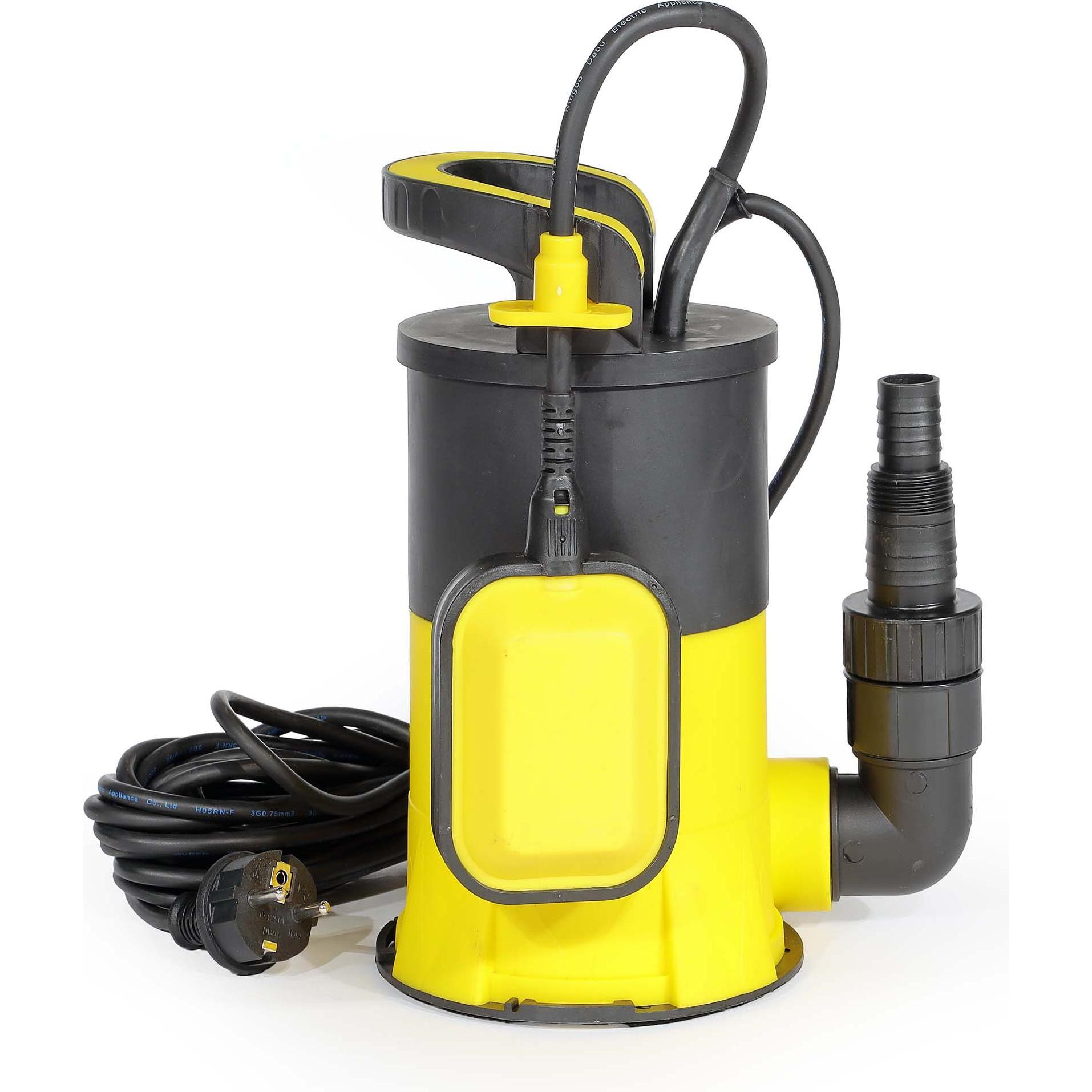 Thumbnail - Wiltec, Wasserpumpe, flachsaugende Tauchpumpe Schwimmer 850W Tiefbrunnenpumpe Flachsaugerpumpe (Durchlaufpumpe)