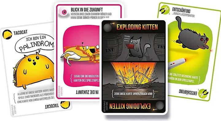 Produktbild Exploding Kittens Katzen und Explosionen (Deutsch, 2 - 10 Spieler)