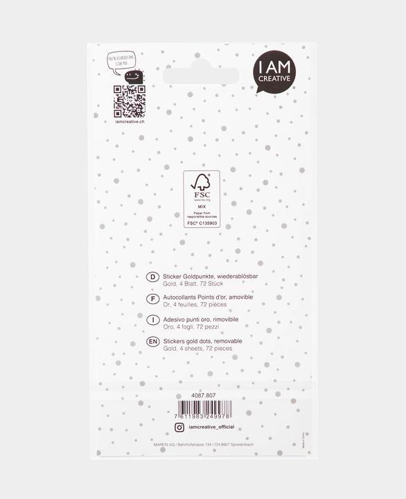 Immagine prodotto I Am Creative Adesivo punti oro