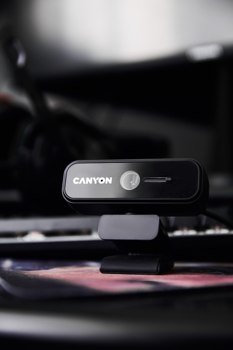 Produktbild Canyon C2N 1080P full HD 2.0Mega fixed focus webcam with USB2.0 connector, 360 degree rotary view sc (2 Mpx)