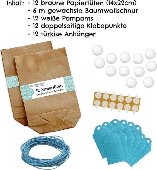 Actual product image Papierdrachen Easter bunnies (12x)