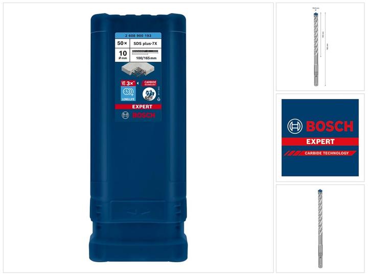 Productafbeelding Bosch Professional Zubehör Expert SDS plus-7X hamerboren, 10 x 100 x 165 mm, 50 st. (10 millimeter)