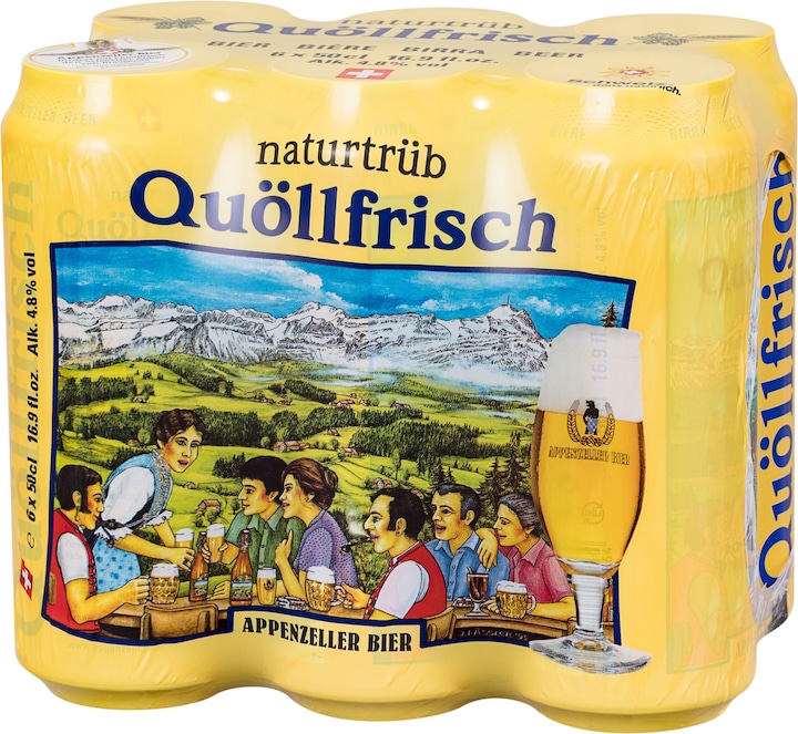 Actual product image Appenzeller Bier Quöllfrisch naturtrüb (6 x 50 cl)