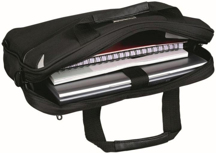 Produktbild Lightpak Notebooktasche "SIERRA", Polyester, schwarzes gepolstertes Laptopfach, Reißverschlussfach mit Organ