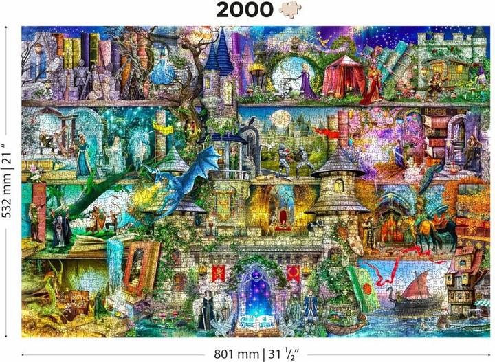 Actual product image WoodenCity WOODEN CITY wooden puzzle Once upon a time there was a fairy tale 2in1, 2000 pieces ECO (2000 pieces)