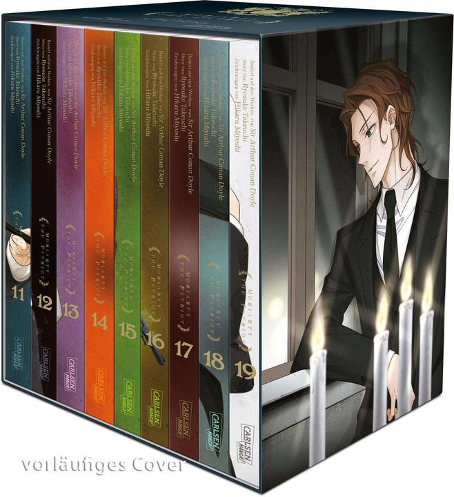 Produktbild Moriarty the Patriot, Band 11-19 im Sammelschuber mit Extra (Deutsch, Hikaru Miyoshi, Ryosuke Takeuchi, 2024)