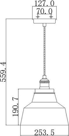 Produktbild Elstead Lighting Baskin Hängeleuchte E27 26cm Gealtertes Messing, Dunkles verwittertes Zink (E27)