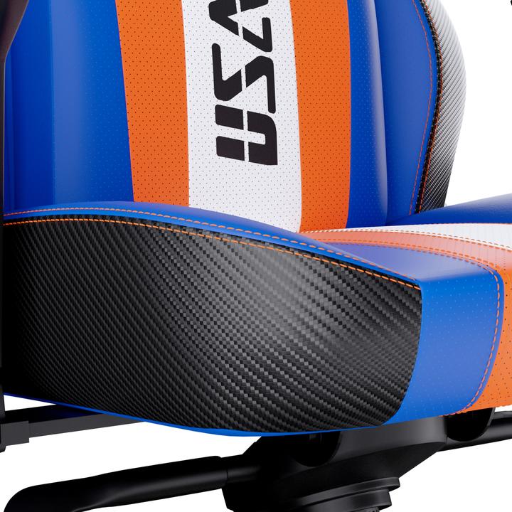 Actual product image Cooler Master Fauteuil Caliber X2 Street Fighter 6 Luke (Blanc/Bleu/Orange)
