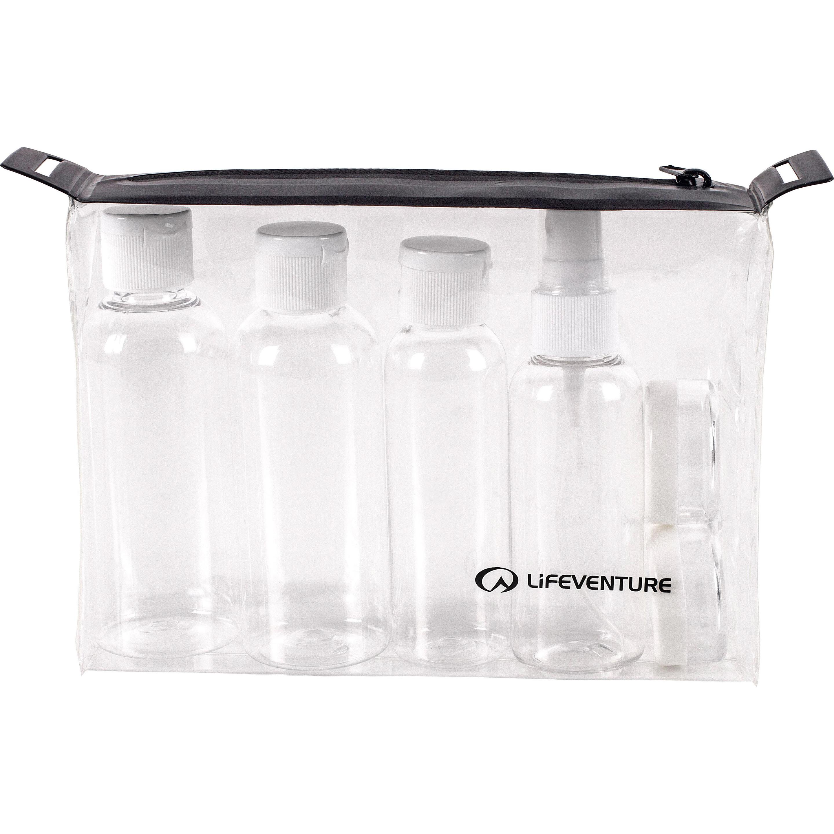 Lifeventure, Reisezubehör, Flight Bottle Set, Transparent, (Flüssigkeitsbeutel)