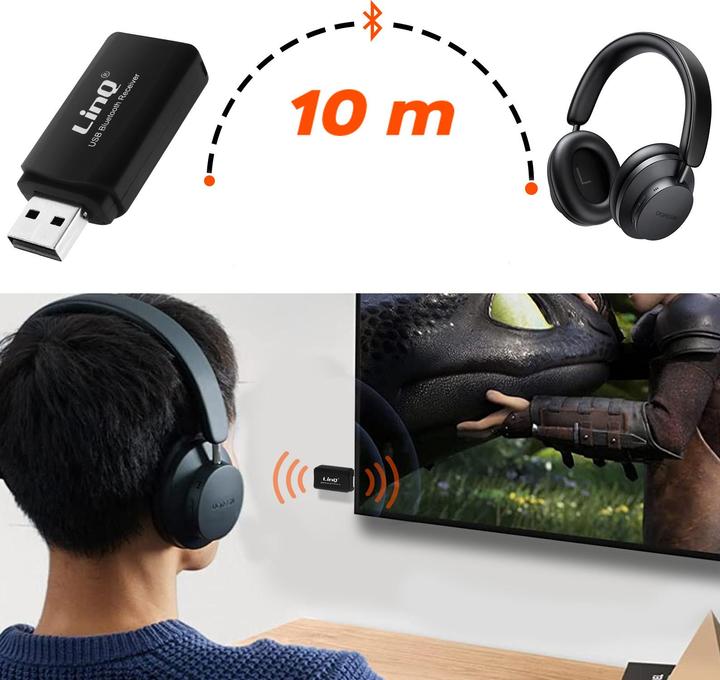 Immagine prodotto LinQ Ricevitore audio USB + uscita jack (Ricevitore)