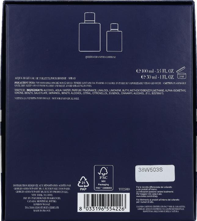 Immagine prodotto Armani Exchange Acqua di Gio Pour Homme (Set di profumi)