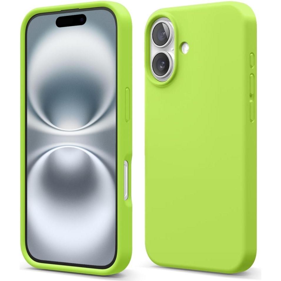 Screenguard Apple iPhone 16 Plus Liquid Silicone Case Hülle (Apple iPhone 16 Plus), Smartphone Hülle, Grün