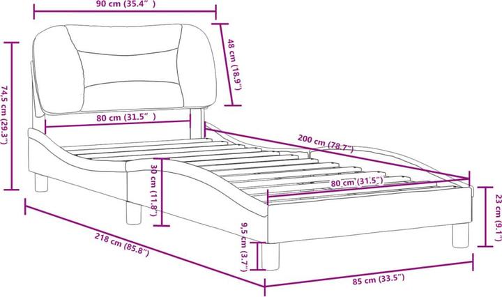 Image du produit vidaXL Bettgestell (200 x 200 cm)