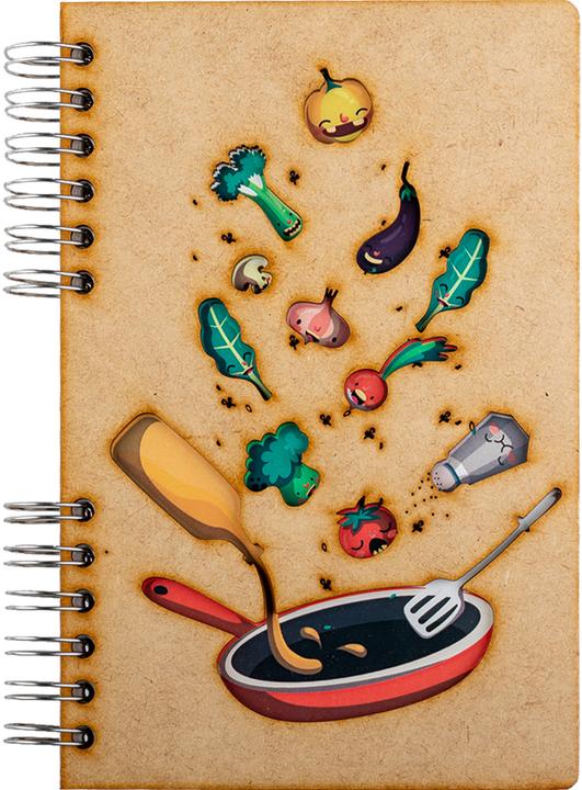 Image du produit Komoni Carnet de notes / Ingrédients / A5 / vierge (A5, Blanc, Couverture rigide)