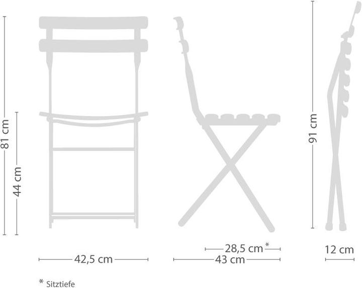Produktbild Arc en Ciel Klappstuhl 2er-Set