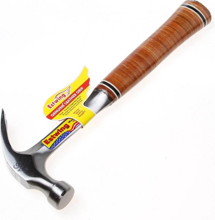Actual product image Estwing E16C Curved claw hammer - Leather handle (448 g)
