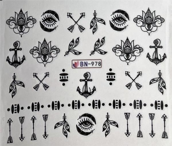 Produktbild Nagellack24 Nail Art Sticker Wassertransfer 978