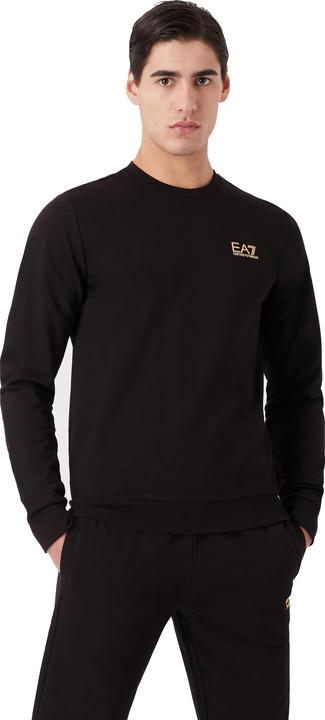 Produktbild Emporio Armani EA7 Pullover Unifarbenes Sweatshirt mit Rundhalsausschnitt und Logo-Print (M)