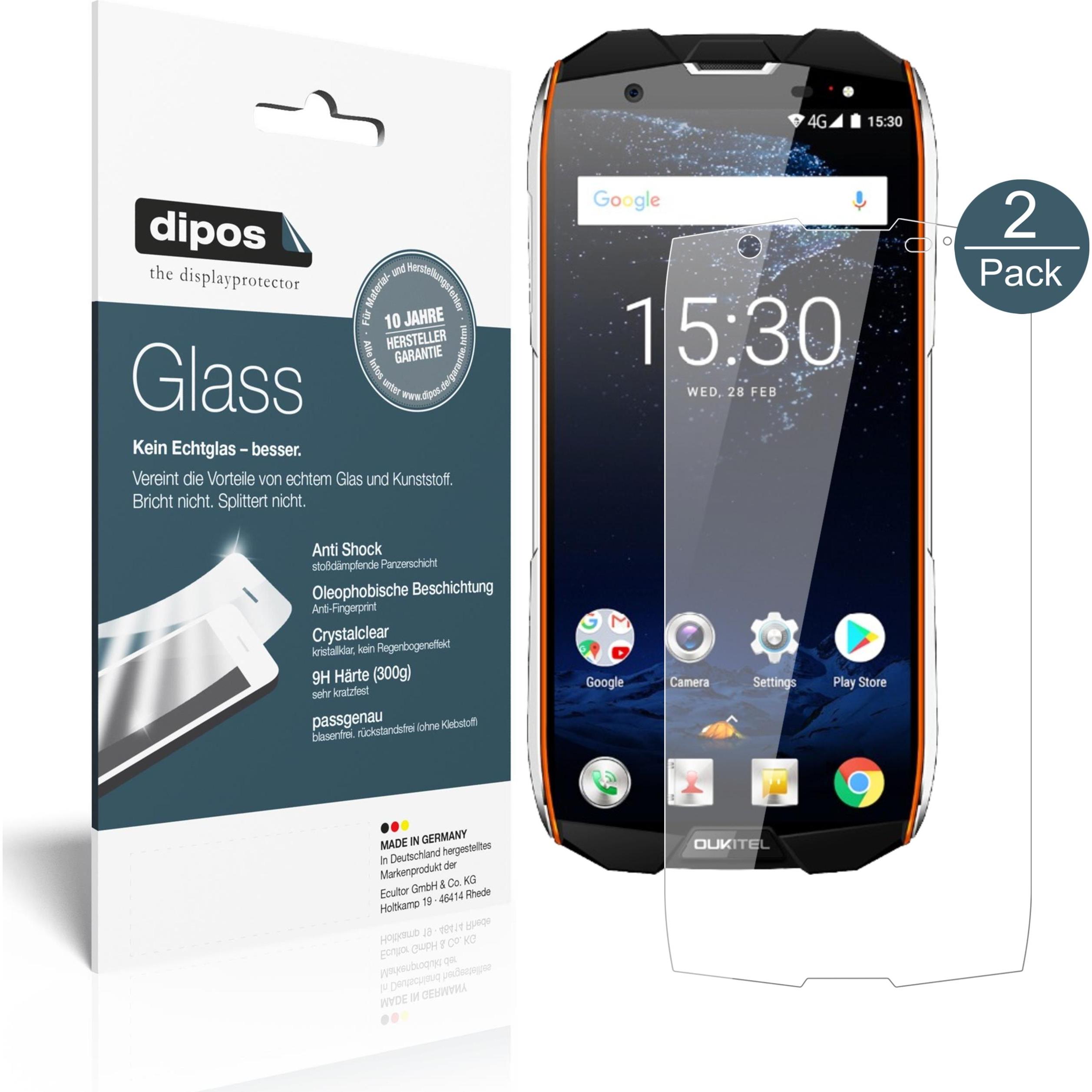 Thumbnail - Dipos Displayschutz Anti-Shock (2 Stück, Oukitel WP5000), Smartphone Schutzfolie, Transparent
