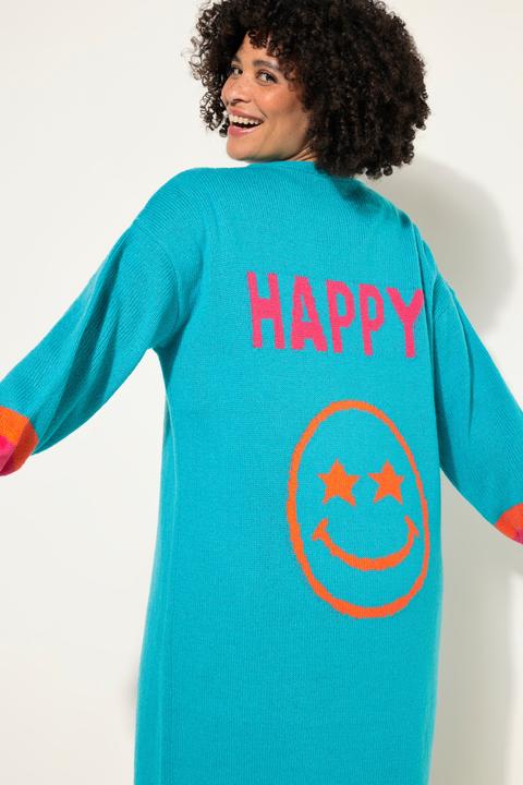 Actual product image Angel of Style Long cardigan with open front and smiley on the back (56)
