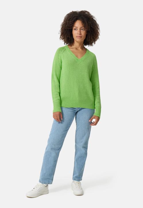 Image du produit Cash-Mere Seide Kaschmir Oversize Style V-Ausschnitt Pullover (S)