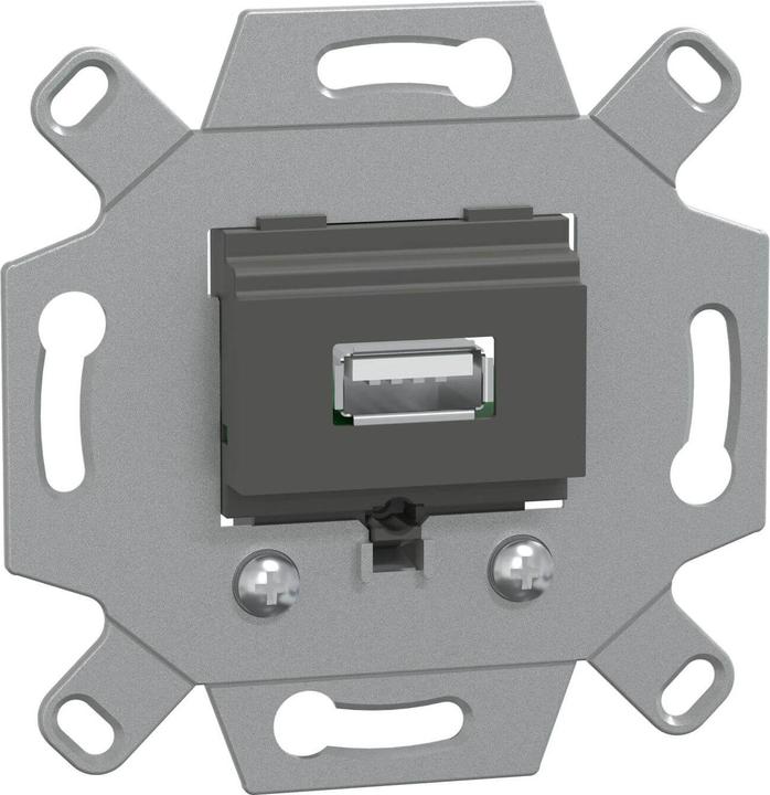 Produktbild Merten Einsatz USB 1f gr Schraubbef ohne MEG4581-0000