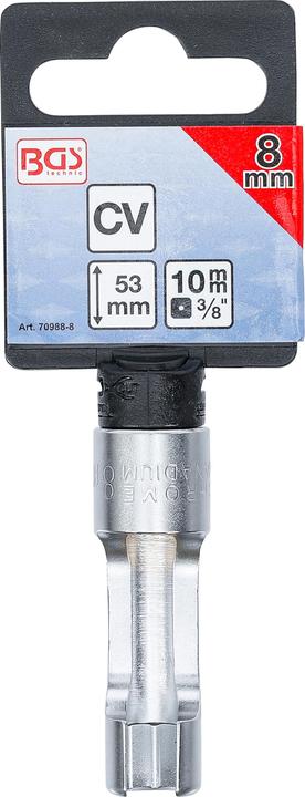 Actual product image BGS Special Socket, slotted 10 mm (3/8") Drive 8 mm (8 mm)