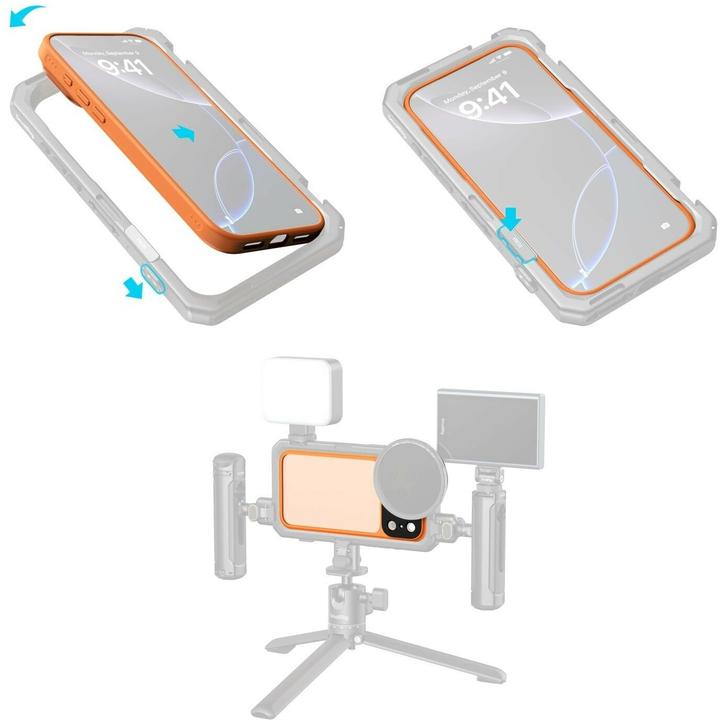 Image du produit SmallRig 5795 FilMov Lightweight Photography Bumper Case for iPhone 17 Pro Max (Orange) (Apple iPhone 17 Pro Max)