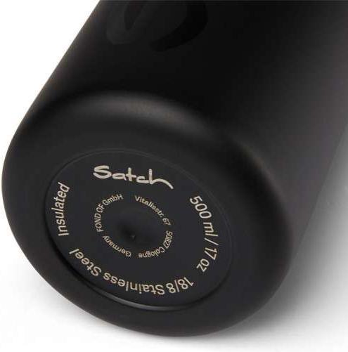 Produktbild Satch Trinkflasche Edelstahl Black Steel (0.50 l)