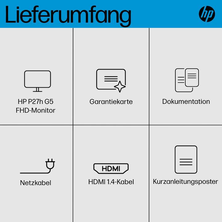 Produktbild HP P27H G5 (1920 x 1080 Pixel, 27")