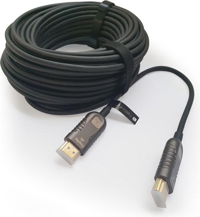 Actual product image Techly HDMI AOC fiber optic cable (15 m)