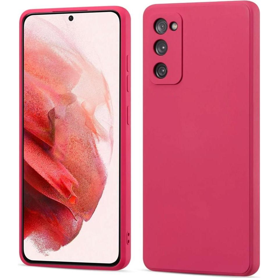 Screenguard Liquid Silicone Raspberry Case Samsung Galaxy S20 FE Hülle (Samsung Galaxy S20 FE), Cover smartphone, Pink