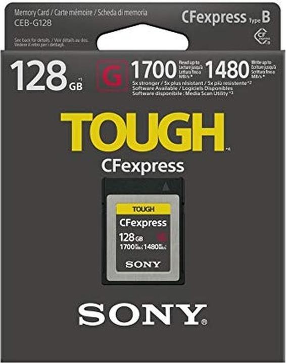 Image du produit Sony Carte Mémoire Robust Cfexpress Type B (128 Go, CFexpress type B, XQD)