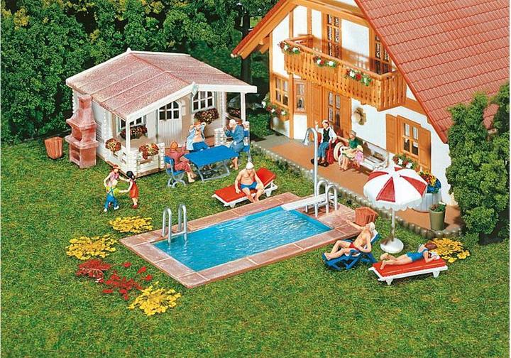 Produktbild Faller 180542 H0 Swimming Pool und Ga
