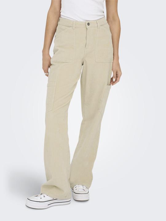 Actual product image Only Straight cut High waist trousers Cargo trousers (34)
