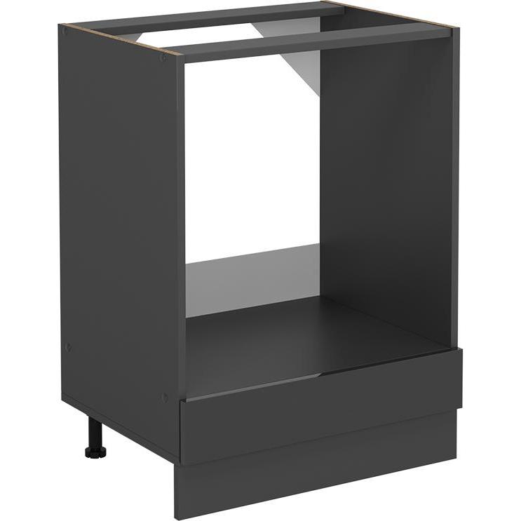 Vicco, Regal, Herdumbauschrank R-Line, Anthrazit Hochglanz/Anthrazit, 60 cm ohne Arbeitsplatte