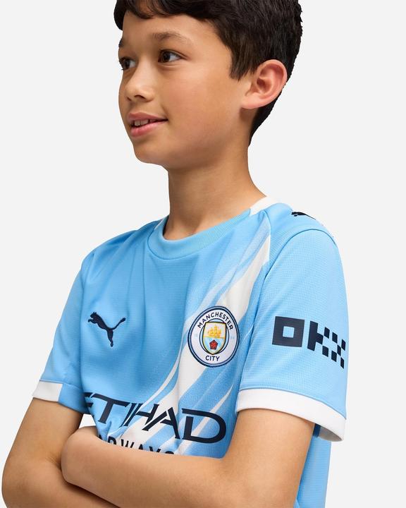 Actual product image Puma MCFC Home Jersey Replica Jr (176)