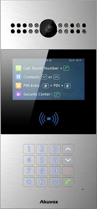Actual product image Akuvox Video-TFE R28A Main Body, keypad, card reader