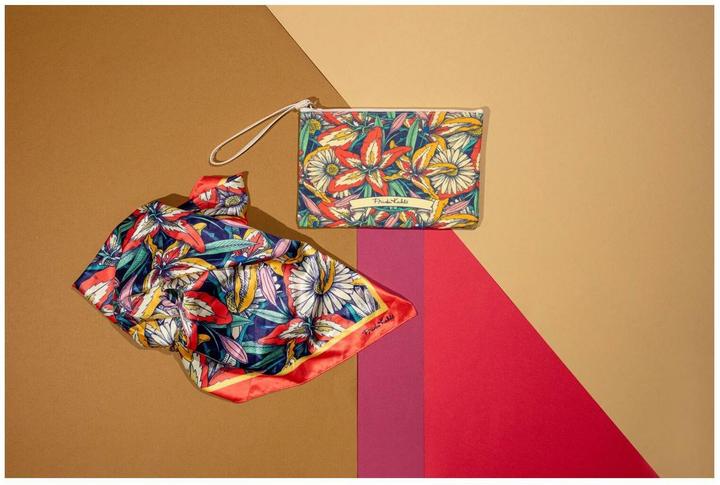 Actual product image Clairefontaine Frida Kahlo, Cotton pencil case 22x16 cm