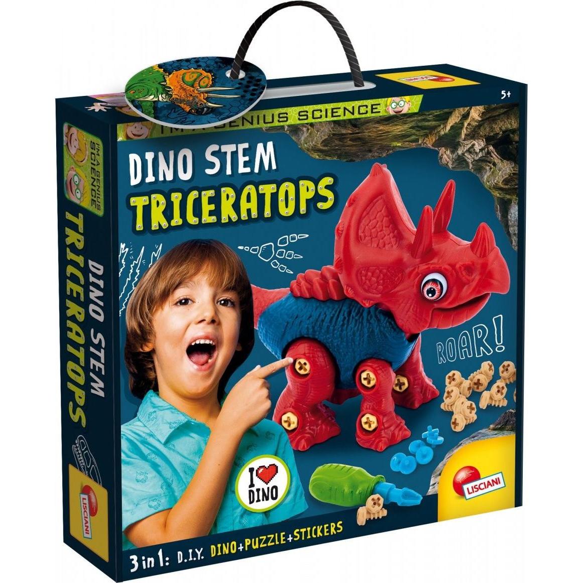 Lisciani I'm a Genius Mały Geniusz Dino Stem Triceratops 92420