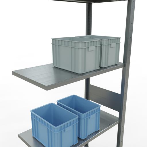 Actual product image Schulte Lagertechnik MULTIplus150 boltless add-on bay system with length bolts